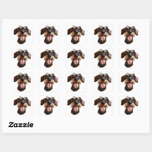 Wirehaired Dachshund Square Sticker