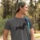 Wirehaired Dachshund | Wiener Dog Silhouette T-Shirt<br><div class="desc">This wirehaired Dachshund silhouette shirt is available in a variety of t-shirt styles for men, women, kids and babies. A cool gift for Wiener Dog lovers for any occasion. Check out Jenn’s Doodle World for more Weenie Dog tees and many more dog breed silhouette t-shirts, long sleeved shirts and hoodies....</div>