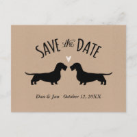 Wirehaired Dachshunds Wedding Save the Date