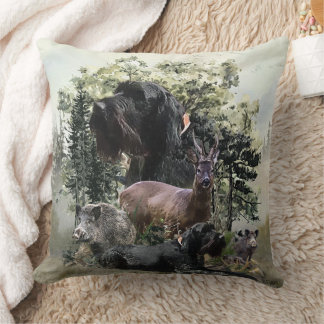 Wirehaired Pointer ,  Outdoors Hunting Cushion
