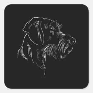 Wirehaired Pointer Square Sticker