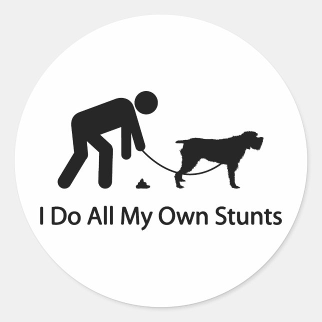 Wirehaired Pointing Griffon Classic Round Sticker (Front)