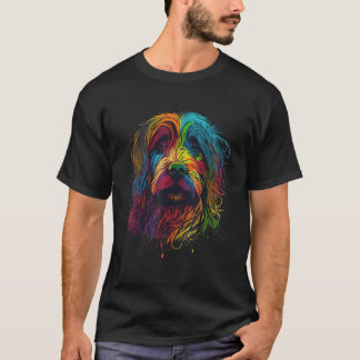 Wirehaired Pointing Griffon Colourful Pop Art Spla T-Shirt