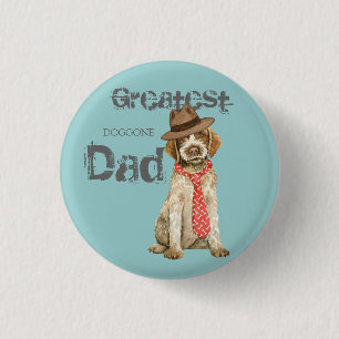 Wirehaired Pointing Griffon Dad 3 Cm Round Badge