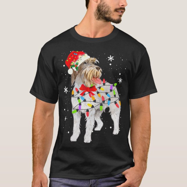 Wirehaired Pointing Griffon Dog Christmas Xmas Mum T-Shirt (Front)