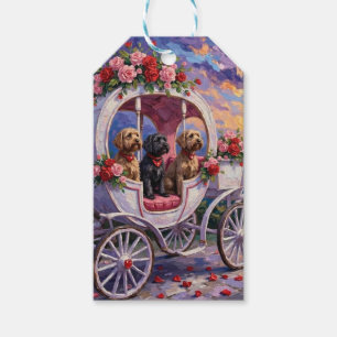 Wirehaired Pointing Griffon Dog Valentine's Day Gift Tags