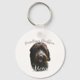 Wirehaired Pointing Griffon Mum 2 Key Ring
