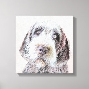 Wirehaired Pointing Griffon Painting - Dog Art Canvas Print