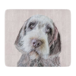 Wirehaired Pointing Griffon Painting - Dog Art Cutting Board