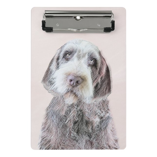 Wirehaired Pointing Griffon Painting - Dog Art Mini Clipboard (Front)