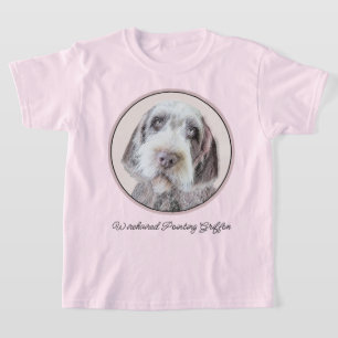 Wirehaired Pointing Griffon Painting - Dog Art T-Shirt