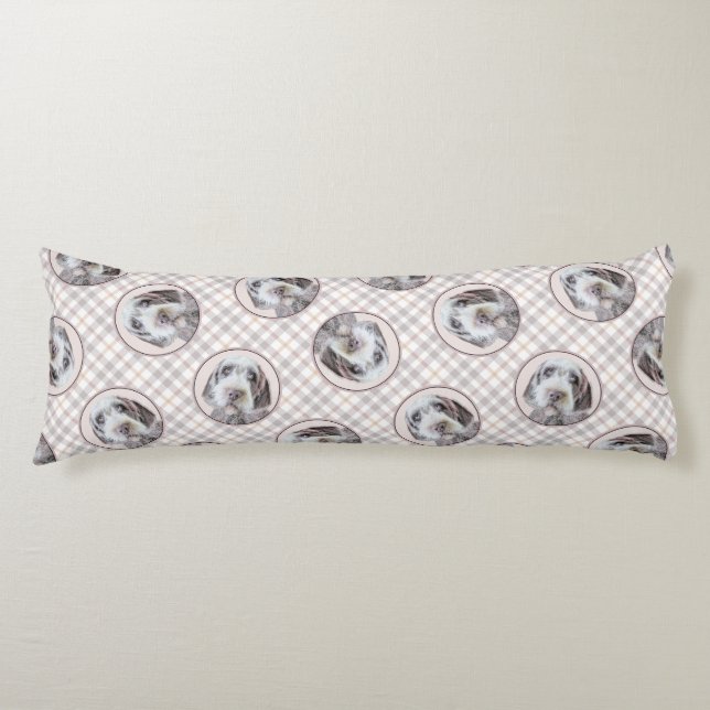 Wirehaired Pointing Griffon Painting Pet Dog Art Body Cushion (Front)
