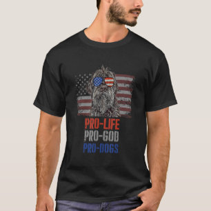 Wirehaired Pointing Griffon Pro Life Pro God Pro D T-Shirt