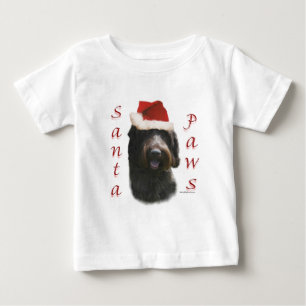 Wirehaired Pointing Griffon Santa Paws Baby T-Shirt