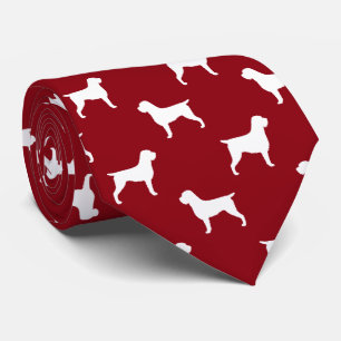 Wirehaired Pointing Griffon Silhouettes Pattern Tie