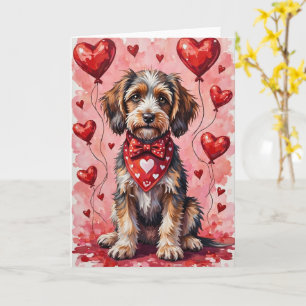 Wirehaired Pointing Griffon Valentine Dog Card