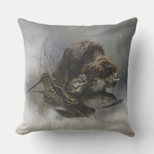 Wirehaired Pointing Griffon , Woodcock hunting  Cushion