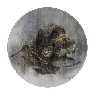 Wirehaired Pointing Griffon , Woodcock hunting Cutting Board