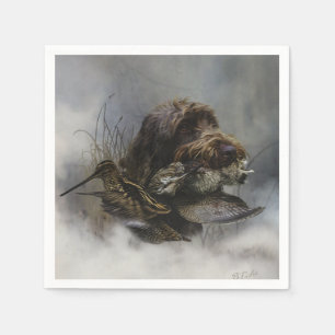 Wirehaired Pointing Griffon , Woodcock hunting Napkin