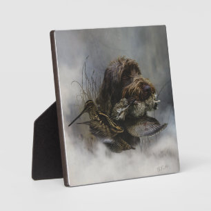 Wirehaired Pointing Griffon , Woodcock hunting   Plaque