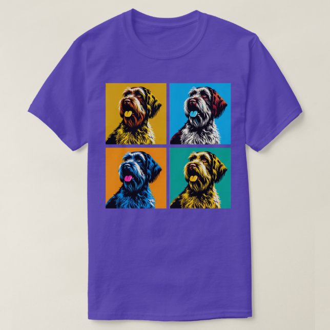 Wirehaired Pointing Griffons Art Dog Lover Gifts 2 T-Shirt (Design Front)