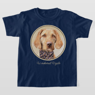 Wirehaired Vizsla Painting - Cute Original Dog Art T-Shirt