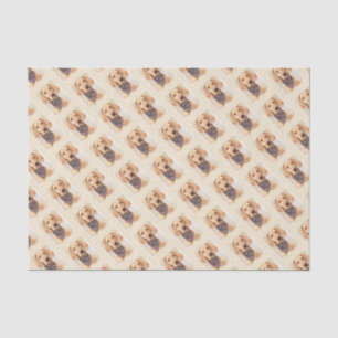Wirehaired Vizsla Painting - Cute Original Dog Art Tissue Paper