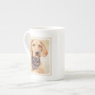 WirehaWired Vizsla Painting - Original Dog Art Cut Bone China Mug