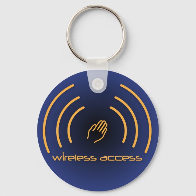 Wireless Access Christian prayer keychain (Front)