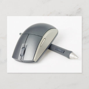Wireless mouse and digital pen postcard