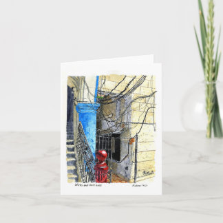 Wires and More Wires, Old Havana, Cuba Card
