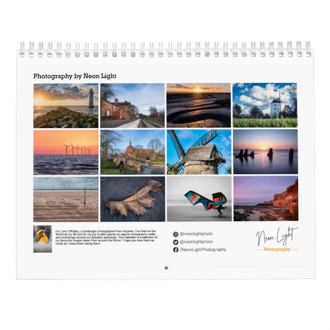 Wirral 2023 Wall Calendar (Back)