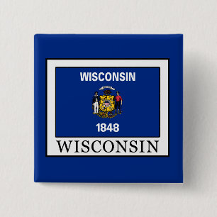 Wisconsin 15 Cm Square Badge