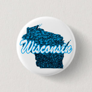 Wisconsin 3 Cm Round Badge