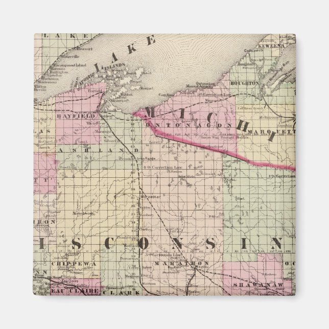 Wisconsin 9 magnet (Front)