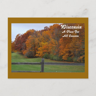 Wisconsin, A Place For... Postcard