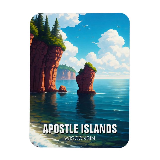 Wisconsin Apostle Islands National Lakeshore Magnet (Vertical)