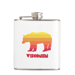 Wisconsin Bear Hip Flask