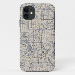 Wisconsin Bicycle Road Map 4 iPhone 11 Case