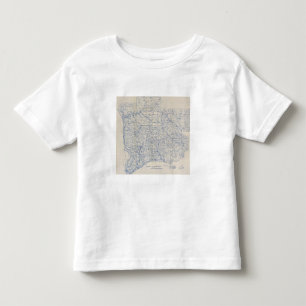 Wisconsin Bicycle Road Map Toddler T-Shirt
