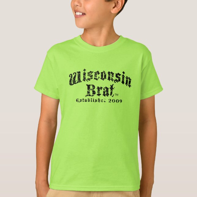 Wisconsin Brat Kids's Short Sleeve Shirt (Front)