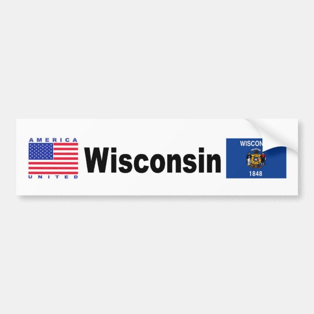 Wisconsin Bumper Sticker (Front)