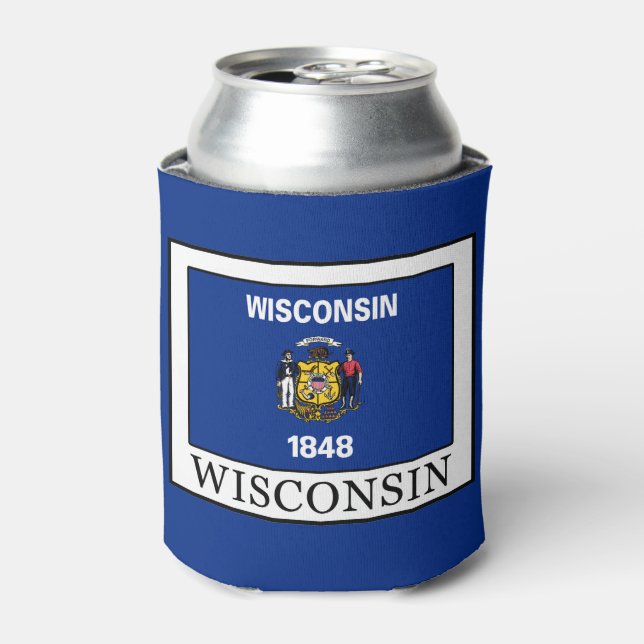 Wisconsin Can Cooler (Can Front)