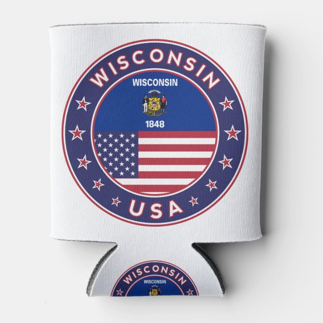 Wisconsin Can Cooler (Front)