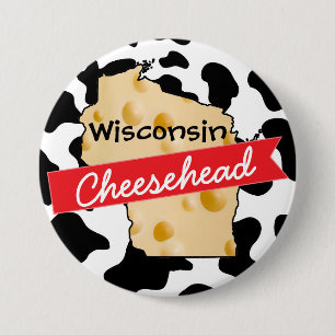 Wisconsin Cheesehead Button