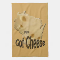 Wisconsin Cheesehead Got Cheese Kitchen Towel