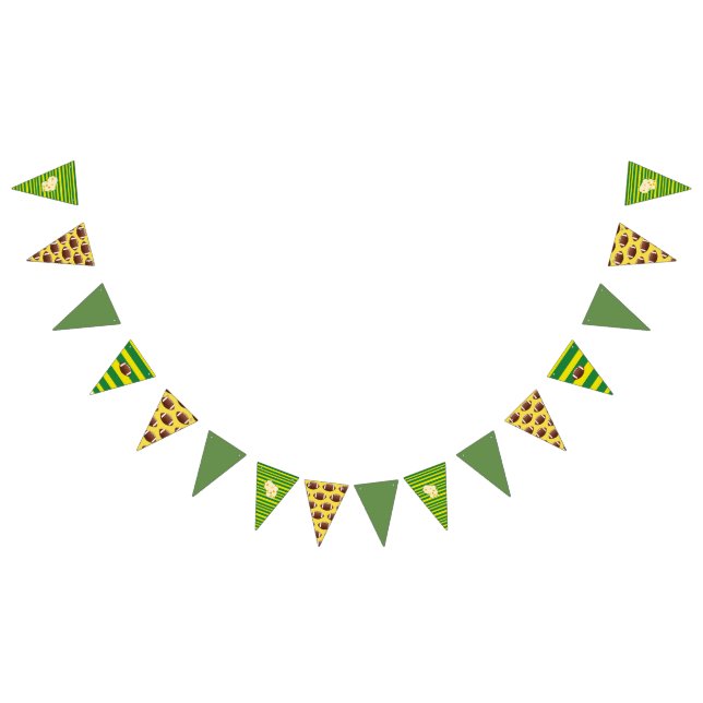 Wisconsin Cheesehead Green and Gold Flag Banners (All)