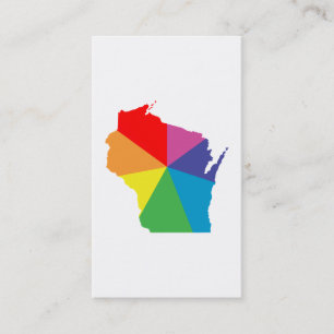 wisconsin colour burst business card