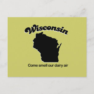 Wisconsin - Come smell our dairy air Postcard