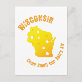 Wisconsin Come Smell Our Dairy Air Postcard